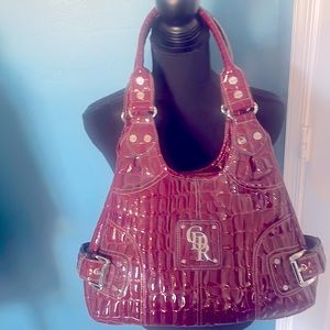 Brand new without tags burgundy/wine colored handbag